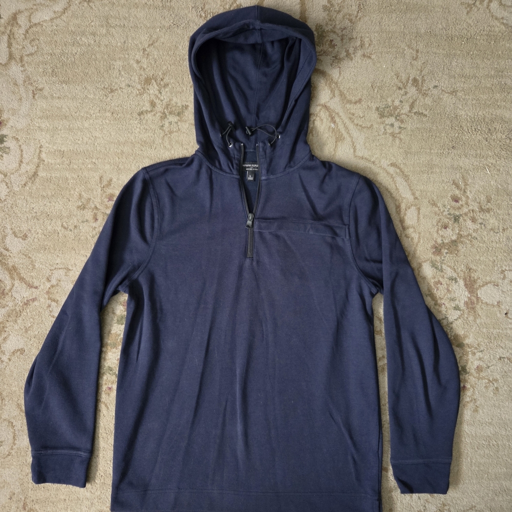 Banana Republic Dark Blue Hooded Jacket Large